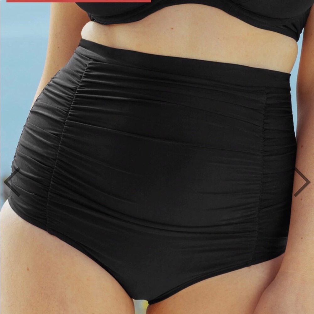High Waisted Control Top Bikini Bottoms - size XXL